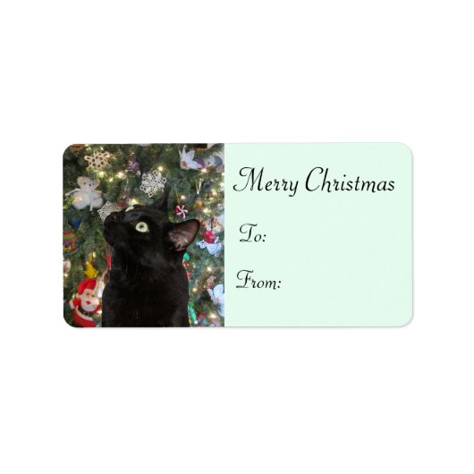 Ranger Kat kerstcadeaulabels Etiket (Voorkant)