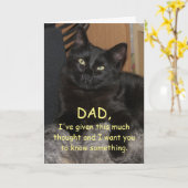 Ranger Kat met Vaderdag van Kind Kaart (Gele Bloem)