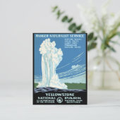 Ranger Naturalist Service Yellowstone Post Briefkaart (Staand voorkant)