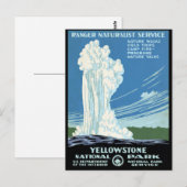 Ranger Naturalist Service Yellowstone Post Briefkaart (Voorkant / Achterkant)