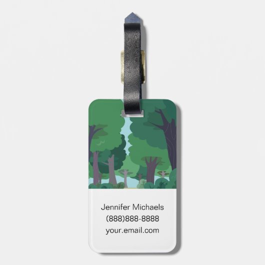 Ranger Rick | Becky Hare Bagagelabel (Achterkant verticaal)