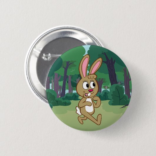 Ranger Rick | Becky Hare Ronde Button 5,7 Cm (Voorkant /achterkant)