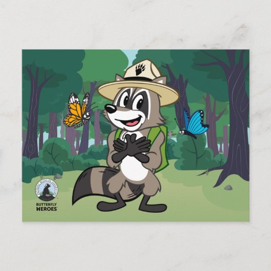 Ranger Rick | Butterfly Hero - Butterfly Sign Briefkaart (Voorkant)
