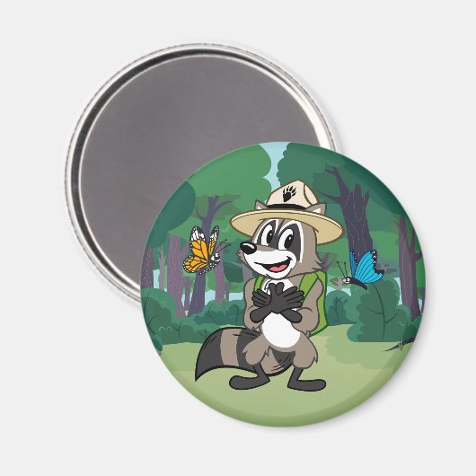 Ranger Rick | Butterfly Hero - Butterfly Sign Magneet (Voorkant / Achterkant)