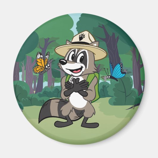 Ranger Rick | Butterfly Hero - Butterfly Sign Magneet (Voorkant)