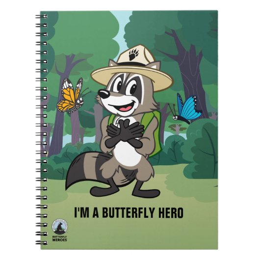 Ranger Rick | Butterfly Hero - Butterfly Sign Notitieboek (Voorkant)