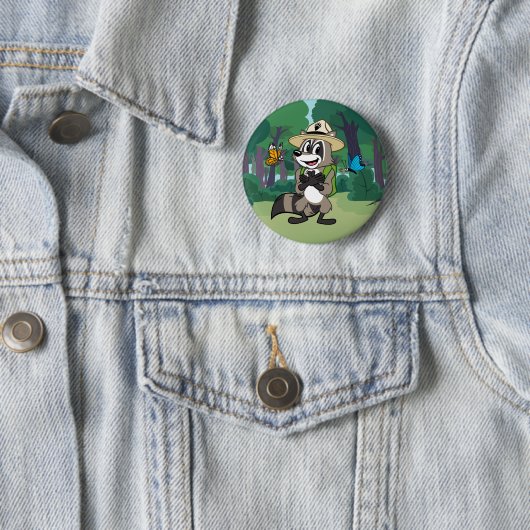 Ranger Rick | Butterfly Hero - Butterfly Sign Ronde Button 5,7 Cm (In situ)