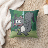 Ranger Rick | Grijze eekhoorn Kussen (Deken)