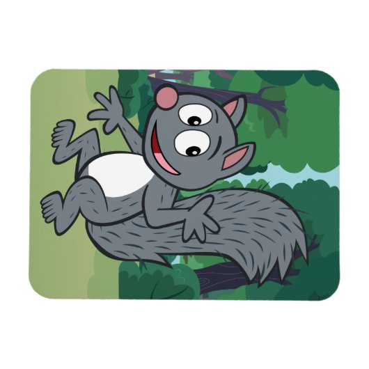 Ranger Rick | Grijze eekhoorn Magneet (Horizontaal)