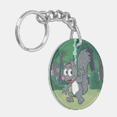 Ranger Rick | Grijze eekhoorn Sleutelhanger (Voorkant Links)
