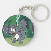 Ranger Rick | Grijze eekhoorn Sleutelhanger (Achterkant)