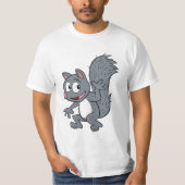 Ranger Rick | Grijze eekhoorn T-shirt (Voorkant)