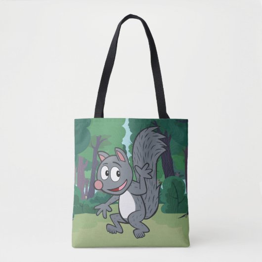 Ranger Rick | Grijze eekhoorn Tote Bag (Voorkant)