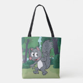 Ranger Rick | Grijze eekhoorn Tote Bag (Achterkant)