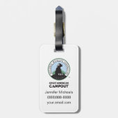 Ranger Rick | Grote Amerikaanse campout Bagagelabel (Achterkant verticaal)
