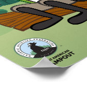 Ranger Rick | Grote Amerikaanse campout Poster (Hoek)