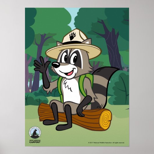 Ranger Rick | Grote Amerikaanse campout Poster (Voorkant)