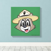 Ranger Rick | Ranger Rick Face Canvas Afdruk (Insitu (Houten vloer))