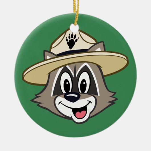 Ranger Rick | Ranger Rick Face Keramisch Ornament (Voorkant)