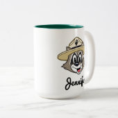 Ranger Rick | Ranger Rick Face Tweekleurige Koffiemok (Voorkant rechts)