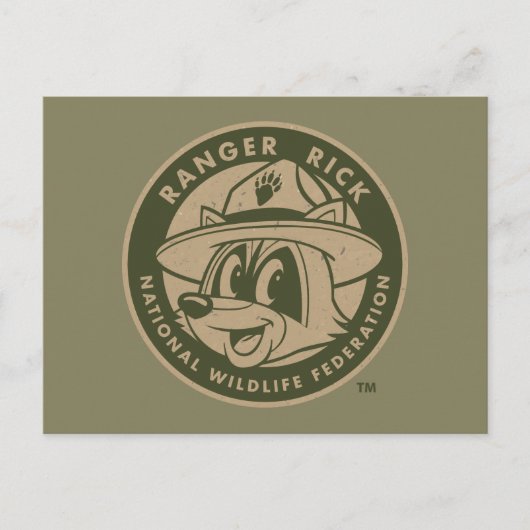 Ranger Rick | Ranger Rick Khaki Logo Briefkaart (Voorkant)