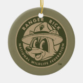 Ranger Rick | Ranger Rick Khaki Logo Keramisch Ornament (Voorkant)
