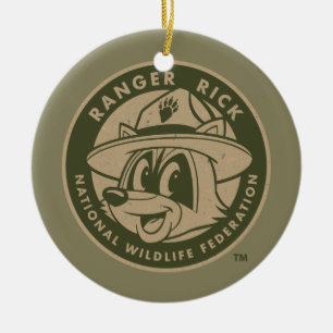 Ranger Rick Ranger Rick Khaki Logo Keramisch Ornament
