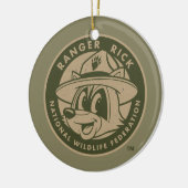 Ranger Rick | Ranger Rick Khaki Logo Keramisch Ornament (Links)