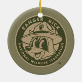 Ranger Rick | Ranger Rick Khaki Logo Keramisch Ornament (Achterkant)