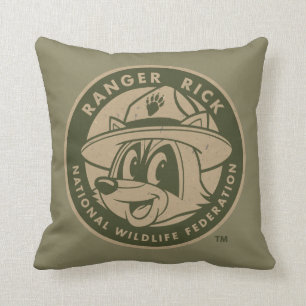 Ranger Rick   Ranger Rick Khaki Logo Kussen