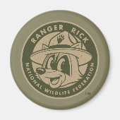 Ranger Rick | Ranger Rick Khaki Logo Magneet (Voorkant)