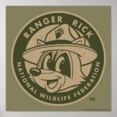 Ranger Rick | Ranger Rick Khaki Logo Poster (Voorkant)