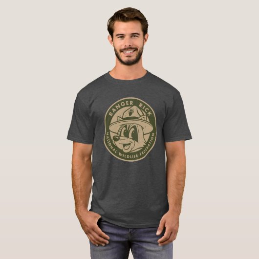 Ranger Rick | Ranger Rick Khaki Logo T-shirt (Voorkant volledig)
