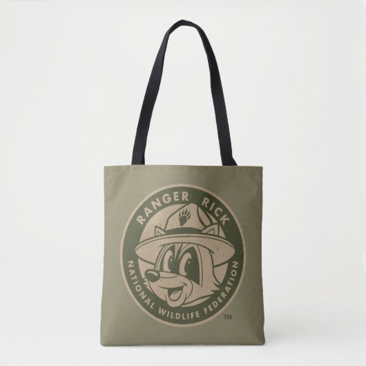 Ranger Rick | Ranger Rick Khaki Logo Tote Bag (Voorkant)