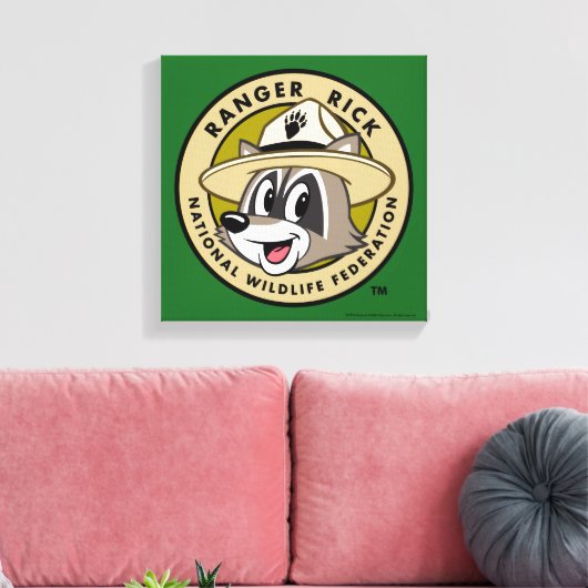 Ranger Rick | Ranger Rick Logo Canvas Afdruk (Insitu (Woonkamer))