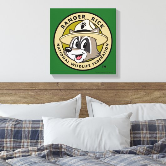 Ranger Rick | Ranger Rick Logo Canvas Afdruk (Insitu (Slaapkamer))