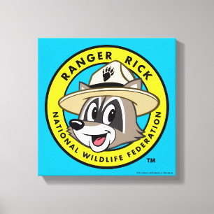 Ranger Rick   Ranger Rick Logo Canvas Afdruk