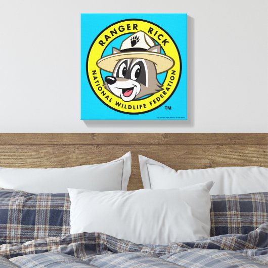 Ranger Rick | Ranger Rick Logo Canvas Afdruk (Insitu (Slaapkamer))