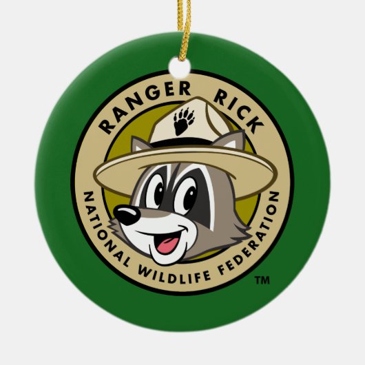 Ranger Rick | Ranger Rick Logo Keramisch Ornament (Voorkant)