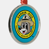 Ranger Rick | Ranger Rick Logo Metalen Ornament (Rechts)