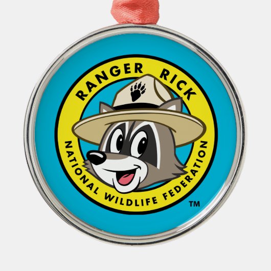 Ranger Rick | Ranger Rick Logo Metalen Ornament (Voorkant)