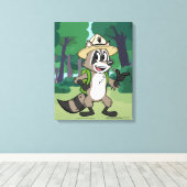 Ranger Rick | Ranger Rick Pointing Canvas Afdruk (Insitu (Houten vloer))