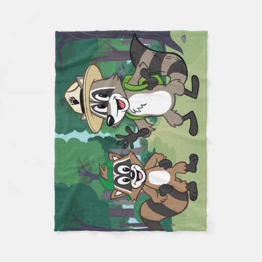 Ranger Rick | Ranger Rick & Ricky Fleece Deken (Voorkant)