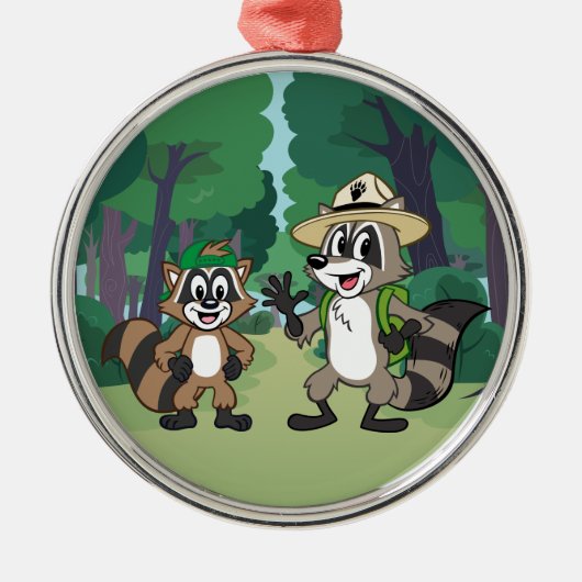 Ranger Rick | Ranger Rick & Ricky Metalen Ornament (Voorkant)