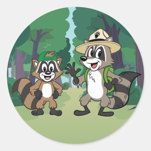 Ranger Rick | Ranger Rick & Ricky Ronde Sticker (Voorkant)