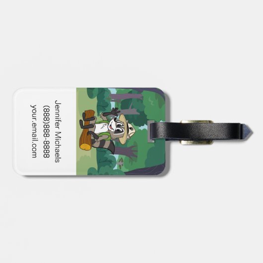 Ranger Rick | Ranger Rick Sitting Bagagelabel (Achterkant horizontaal)