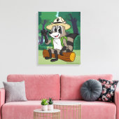 Ranger Rick | Ranger Rick Sitting Canvas Afdruk (Insitu (Woonkamer))