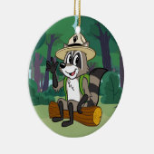 Ranger Rick | Ranger Rick Sitting Keramisch Ornament (Rechts)