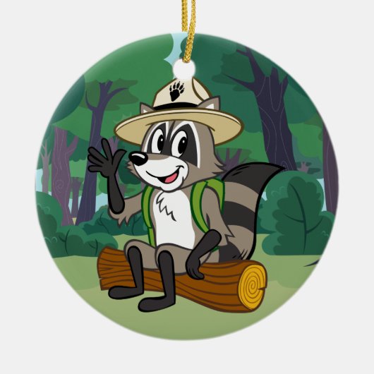 Ranger Rick | Ranger Rick Sitting Keramisch Ornament (Voorkant)