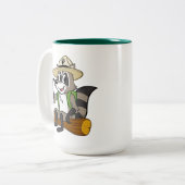 Ranger Rick | Ranger Rick Sitting Tweekleurige Koffiemok (Voorkant links)